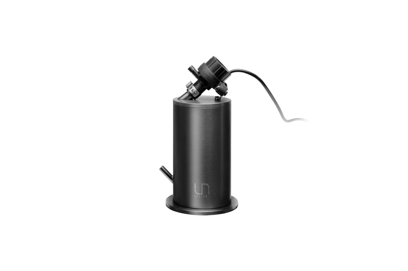 UNS Blitz stainless steel filter with 6oz capacity, designed for precise filtering, showcasing a durable metal mesh and sleek finish.