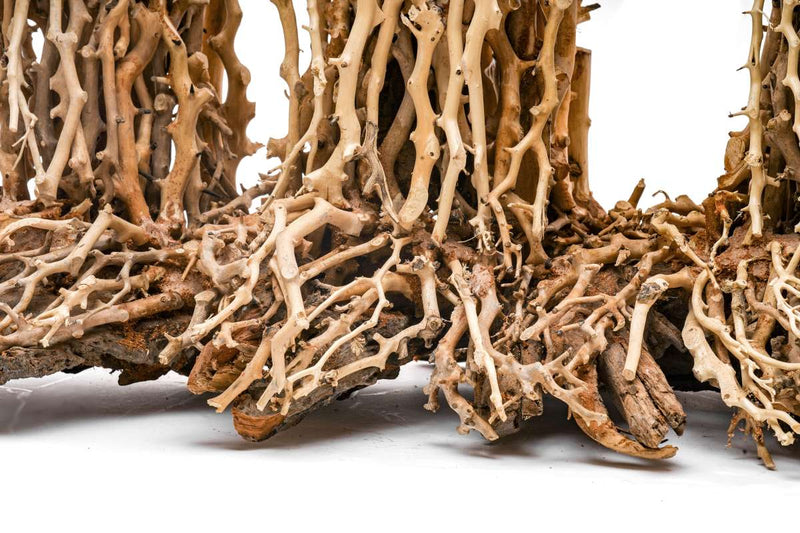 UNSHARDSCAPE UNS Bonsai 005 driftwood for bonsai display, featuring natural textured wood with intricate grain details.