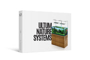 Ultum Nature Systems UNS Catalog Book displaying accessories and product options for aquarium setups.