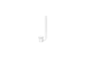 UNS CO2 diffuser for aquarium CO2 system, plastic device with inlet and outlet fittings for efficient gas dispersion.
