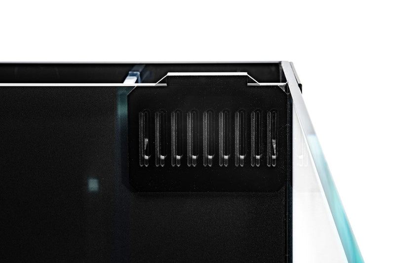 Ultum Nature Systems UNS Dual AIO Intake Guard accessory showing a black metal panel with mounting brackets for PC cooling airflow.