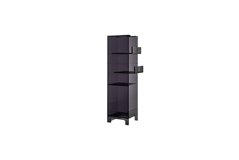 ULTUM Nature Systems UNS Dual AIO Media Tower designed for aquarium accessories, featuring multiple compartments and sleek black finish.