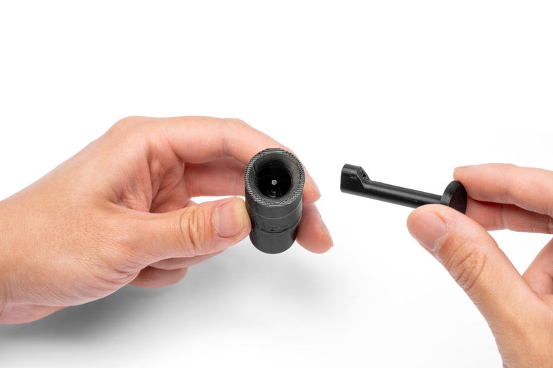 UNS3D UNS Dual AIO Rotary Nozzle V2 accessory with adjustable nozzles for 3D printer filament extrusion.