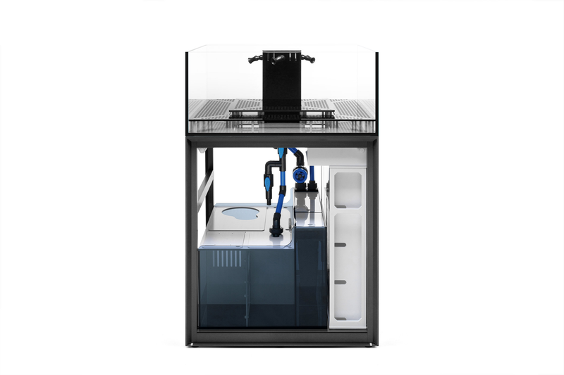 Ultrum Nature Systems UNS Frag System R80 rimless tank with clear glass and sleek design for aquatic environments.