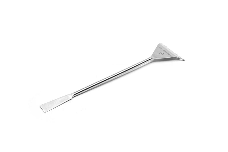 UNSTOOLS UNS Gravel Rake accessory with sturdy metal tines and ergonomic handle for efficient gravel leveling and landscaping tasks.