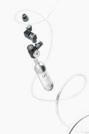 UNSCO2 Micro CO2 Complete Kit with 7 pieces, including CO2 regulator, tubing, and accessories for aquarium or beverage use
