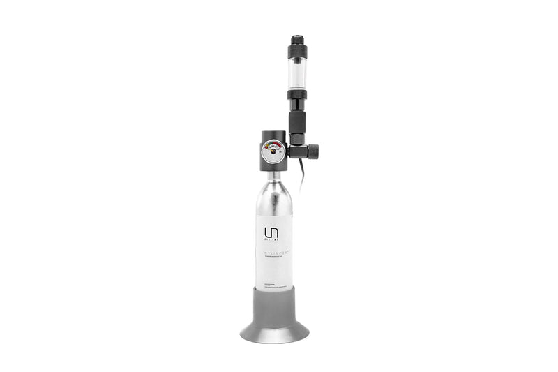 UNSCO2 Micro CO2 complete kit with 7 pieces, including CO2 regulator, hose, and accessories for precise carbonation setup.