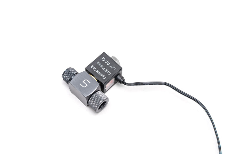 UNS Micro CO2 solenoid valve for controlling carbon dioxide flow in industrial or aquarium applications.