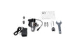 UNS Mini Dual Stage CO2 Regulator for precise gas control, featuring gauges and adjustment knobs on a black background.