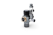 UNS Mini Dual Stage CO2 Regulator for precise gas control, featuring pressure gauges and durable metal construction.