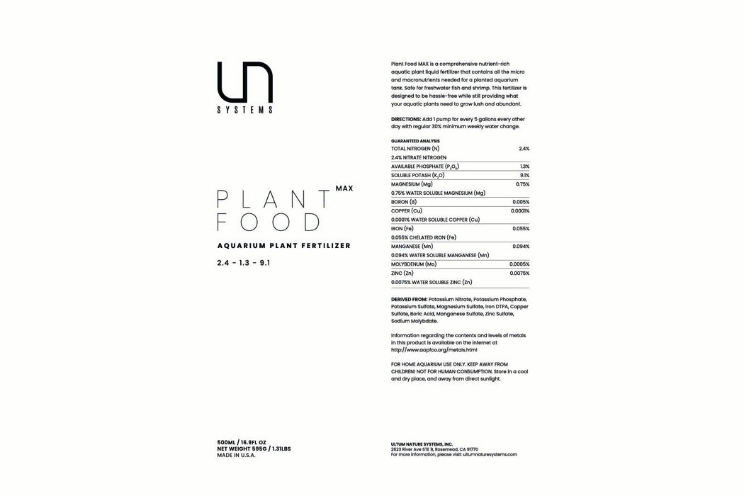 UNS Plant Food - Max