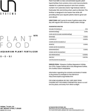 Container of Ultum Nature Systems UNS Plant Food Min fertilizer with label visible, designed for healthy plant growth.