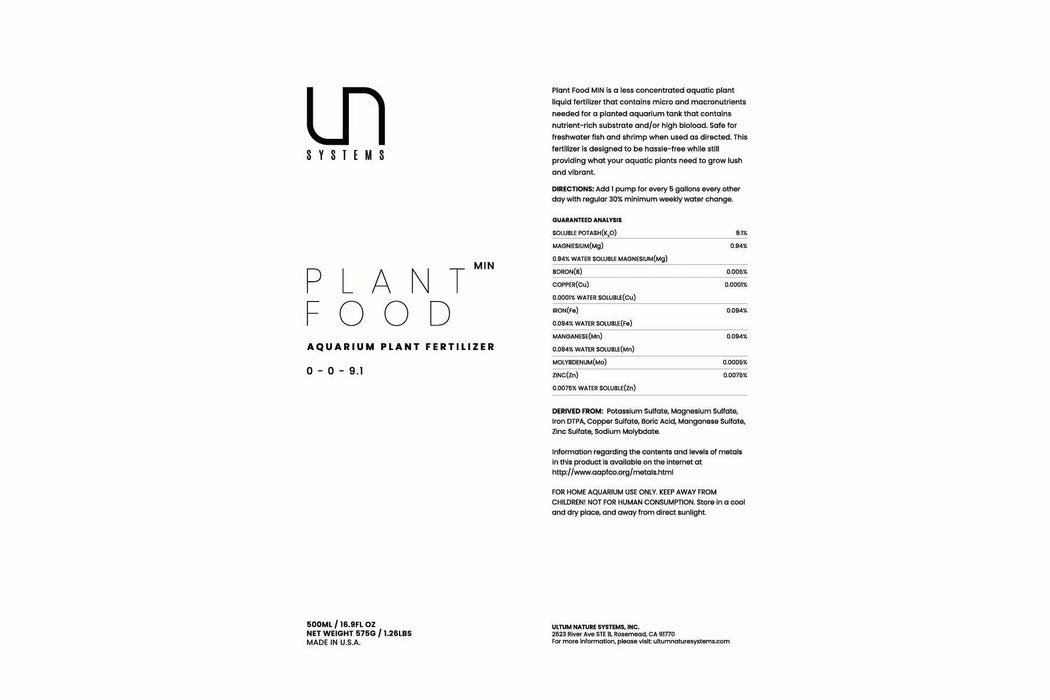 UNS Plant Food - Min