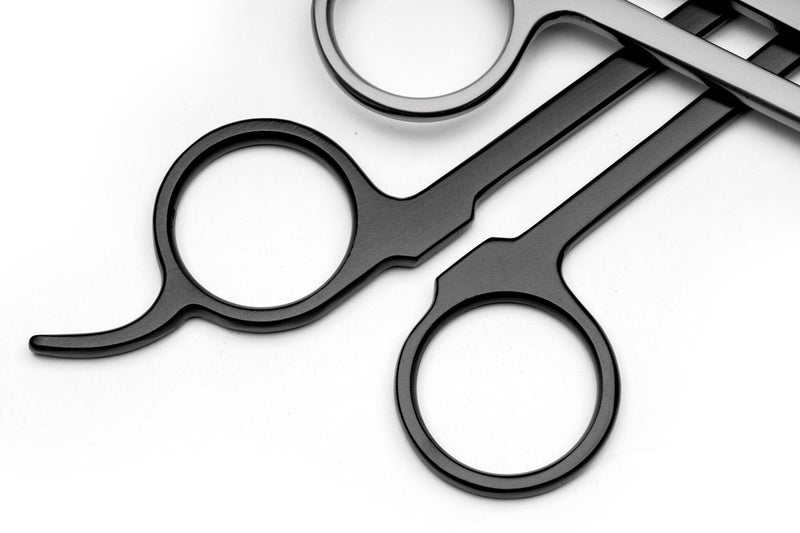 UNSTOOLS UNS Pro Aquascaping Tools Black Straight Scissors for precise aquatic plant trimming and aquascaping accessories