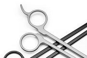 UNSTOOLS UNS Pro Aquascaping Tools grey straight scissors for precise aquatic plant trimming and aquascaping accessories.