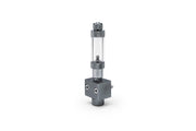 UNS Pro CO2 manifold block with multiple valves for precise CO2 distribution in aquarium or brewing systems.