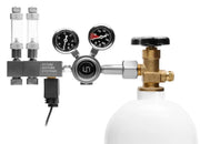 UNS Pro Dual Stage CO2 Regulator with pressure gauges and control knobs for precise CO2 regulation in aquarium or beverage systems.