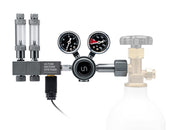 UNS Pro Dual Stage CO2 Regulator for precise gas control, featuring pressure gauges and durable metal construction.