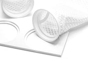 UNSFILTER Reef System Filter Sock Replacements for aquarium filtration, shown as durable filter socks in a clear container.