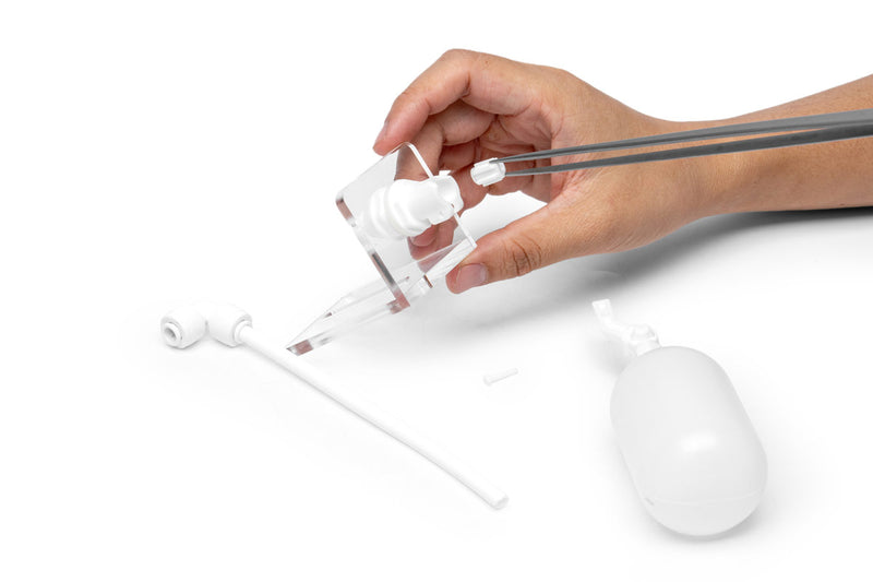 Ultum Nature Systems UNS Reef System float valve replacement for aquarium water control, showing the valve and mounting components.