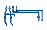 Ultum Nature Systems UNS Reef System full sump plumbing set with hoses, fittings, and accessories for aquarium setup.