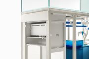 Ultum Nature Systems UNS Reef System R120 Peninsula Rimless Tank, limited edition, showcasing sleek, modern aquarium design.