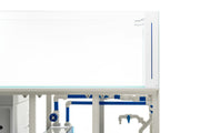 Ultem Nature Systems UNS Reef System R120 Peninsula Limited Edition rimless aquarium tank with sleek glass design.