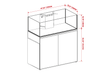 Ultum Nature Systems UNS Reef System R120 Shallow rimless aquarium with clear glass and sleek design for reef keeping.