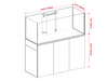 Ultem Nature Systems UNS Reef System R150 rimless aquarium tank with clear glass and sleek design for marine aquariums.