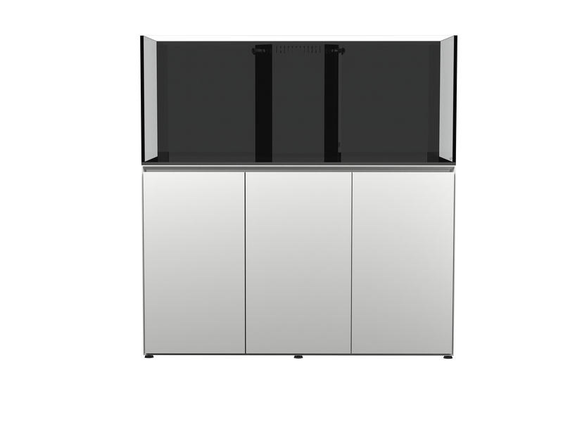 Rimless UNS Reef System R150 aquarium by Ultum Nature Systems, showcasing clear glass tank with sleek rimless design.