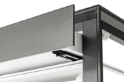 Rimless UNS Reef System R150 Shallow tank by Ultum Nature Systems showing clear glass with minimalist design and open top.