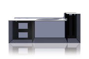 Rimless UNS Reef System R180 shallow reef aquarium by Ultum Nature Systems, clear glass tank with sleek rimless design.