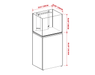 Rimless UNS Reef System R60 aquarium by Ultum Nature Systems with clear glass and sleek design for marine or freshwater setups.