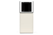 Rimless UNS Reef System R60 by Ultum Nature Systems, clear glass marine aquarium with sleek design and open top for reef tank setup.