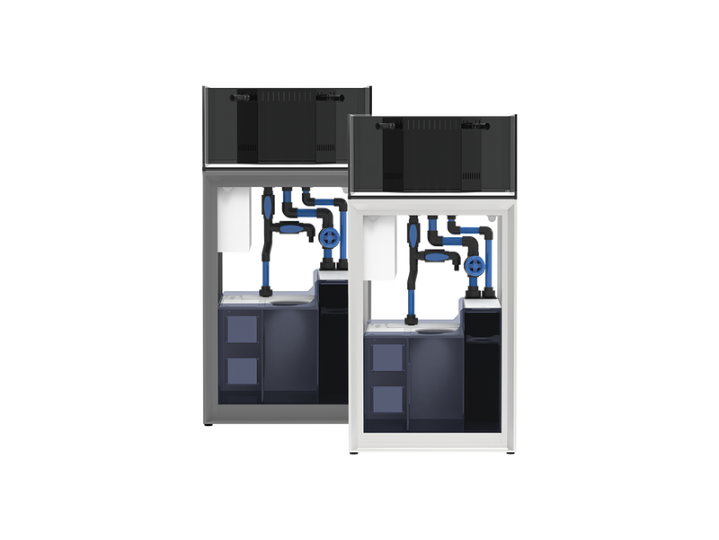 Ultem Nature Systems UNS Reef System R60 Shallow rimless aquarium with clear glass and sleek design, suitable for reef tanks.
