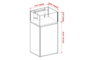 Ultem Nature Systems UNS Reef System R60 Shallow rimless aquarium tank with clear glass and minimalist design.