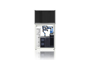 Rimless UNS Reef System R75 aquarium by Ultum Nature Systems, clear glass tank with sleek, modern design for reef keeping.