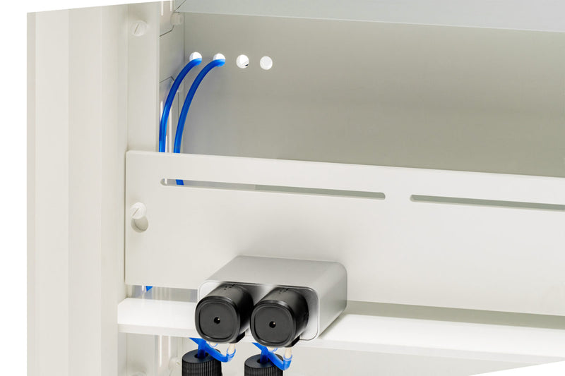 Ultem Nature Systems UNS Reef System R75 Shallow rimless aquarium tank with clear glass and minimalist design.