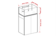 Ultum Nature Systems UNS Reef System R75 Shallow rimless tank with clear glass and minimalist design for marine or freshwater aquariums.