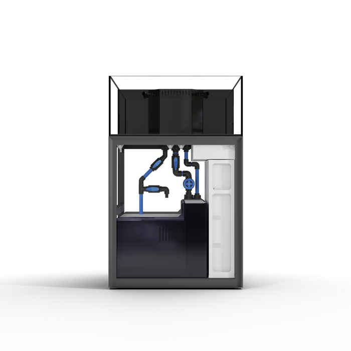 Buce Plant UNS Reef System R80CS aquatic reef tank setup with filtration and lighting components for marine aquariums