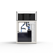Image of the UNS Reef System R80CS by Buce Plant, showing the compact aquascaping setup with glass tank and filtration components.