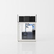 Ultem Nature Systems UNS Reef System R90 Shallow rimless aquarium tank with clear glass and minimalist design.