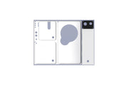 Rimless UNS Reef System R90 Shallow tank by Ultum Nature Systems, clear glass aquarium with sleek design for reef or marine setups.