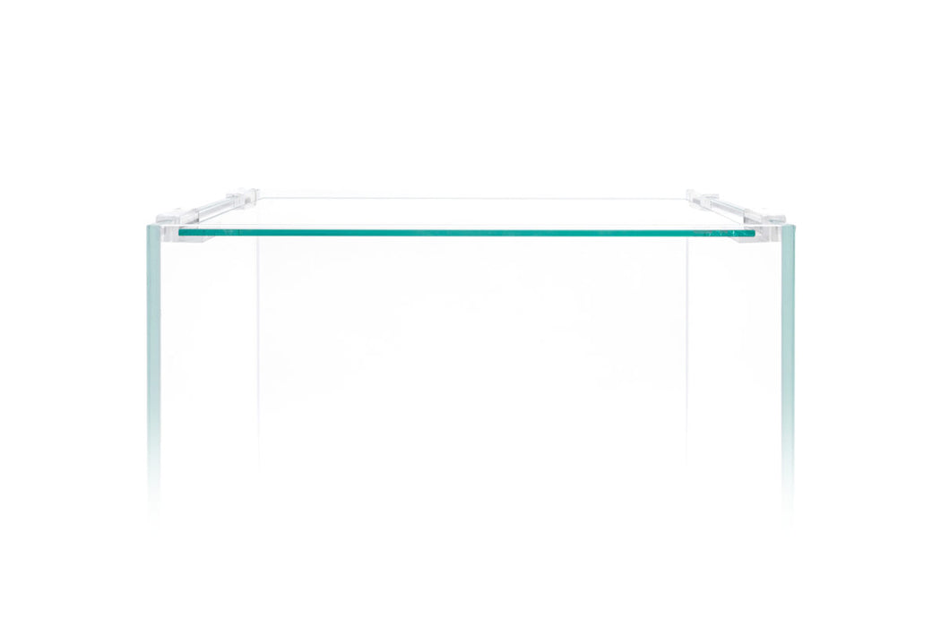 UNS Rimless Tank Glass Lids by Ultum Nature Systems, clear glass covers for aquarium tanks with a sleek, rimless design.