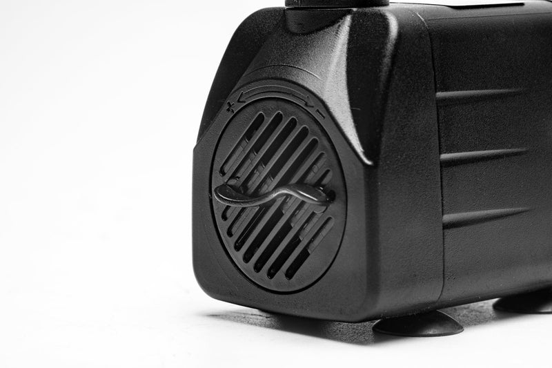 UNS Sigma aquarium water pump filter by UNSFILTER, compact device with hoses for efficient water circulation in fish tanks.