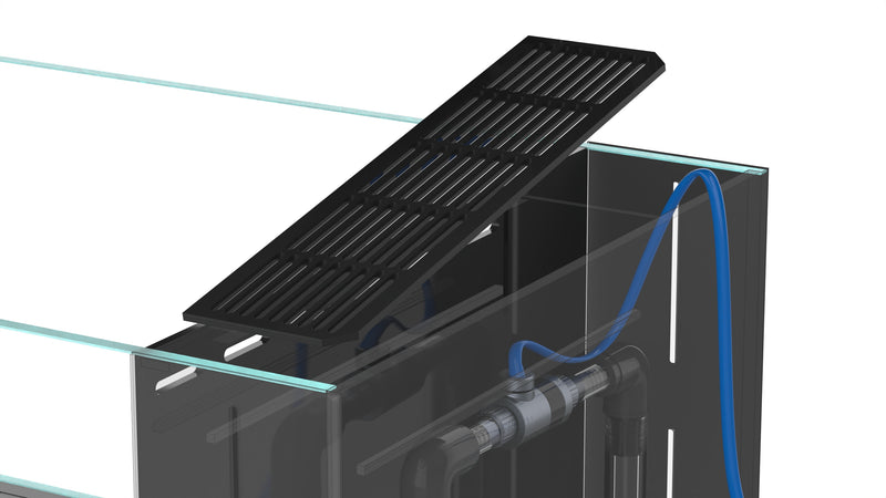 Buce Plant UNS Stem Plant Holding System 90, triple decker, with adjustable clamps for supporting aquatic plants in aquariums.