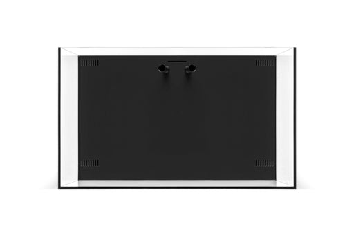 Clear Ultum Nature Systems UNS Ultra Clear Dual All-In-One Tank for aquatic habitats, showcasing the tank's transparent design and structure.