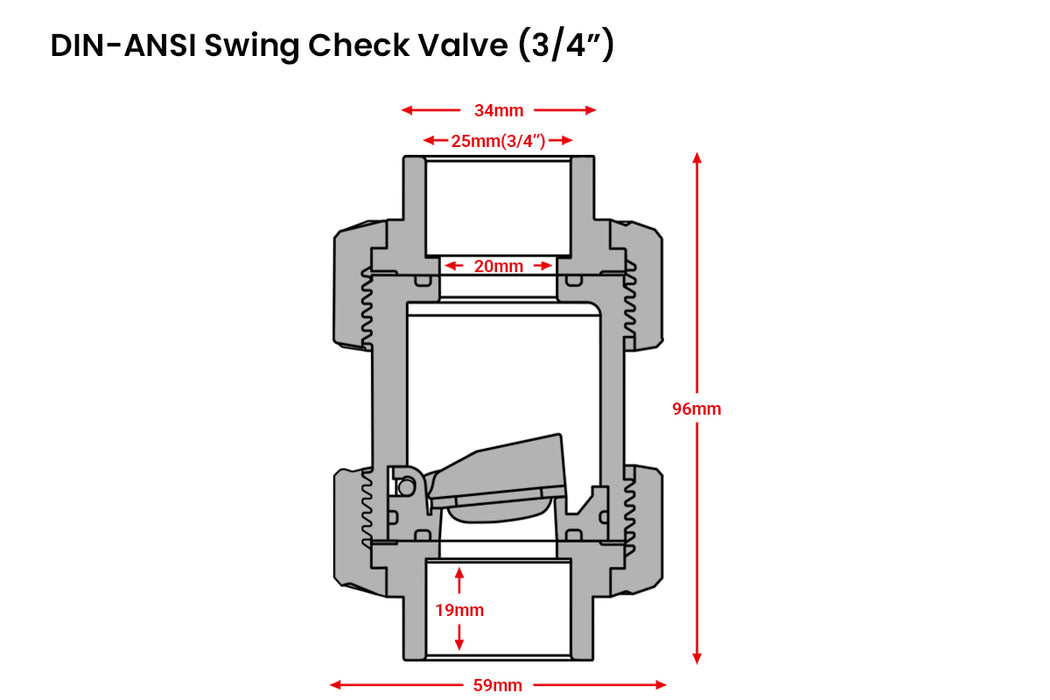 UPVC Swing Check Valve