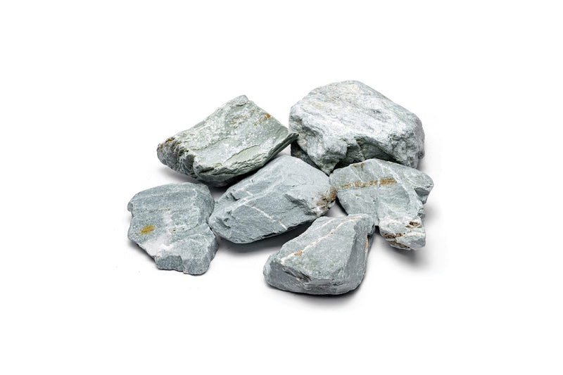 Unshardscape Verdant Stone, a natural green-toned decorative stone with textured surface for landscaping or craft projects