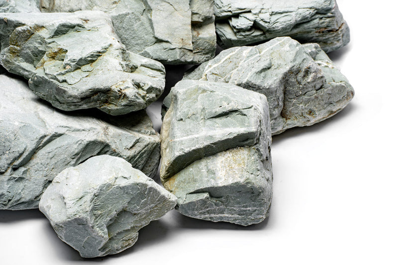 Green Verdant Stone from UNSHARDSCAPE showing a smooth, polished natural stone with rich green hues and subtle texture.